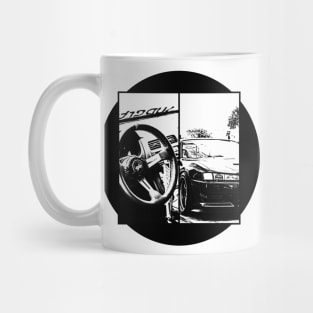 NISSAN SILVIA S14 KOUKI Black 'N White 5 Mug